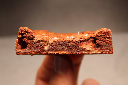 Browniekoekjes met Fudge en Zeezout