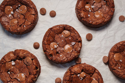 Browniekoekjes met Fudge en Zeezout