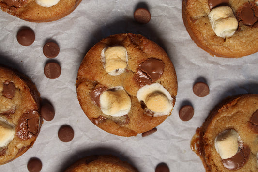 Smores koekjes met Marshmallows en Chocolade
