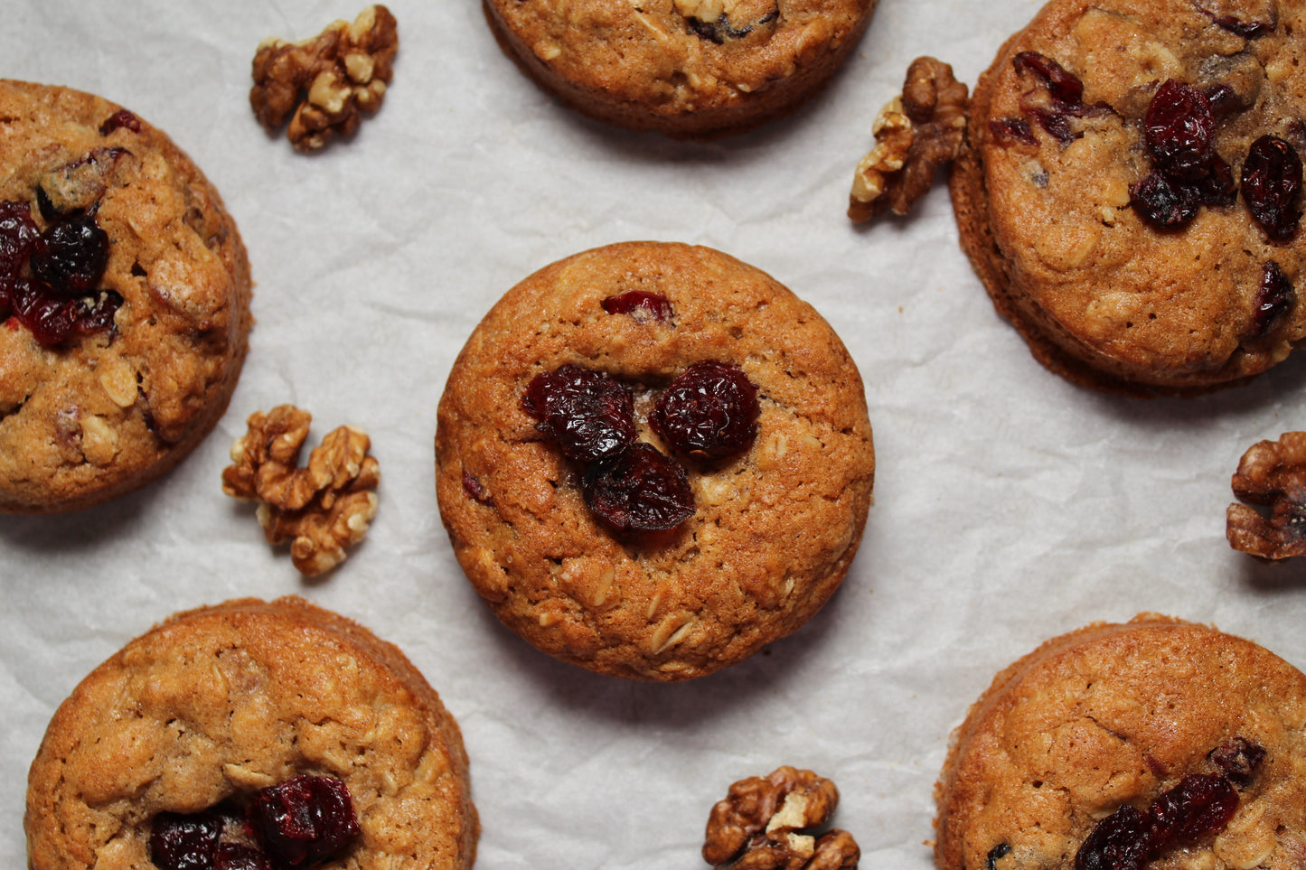 Havermoutkoekjes met Cranberry en Walnoot