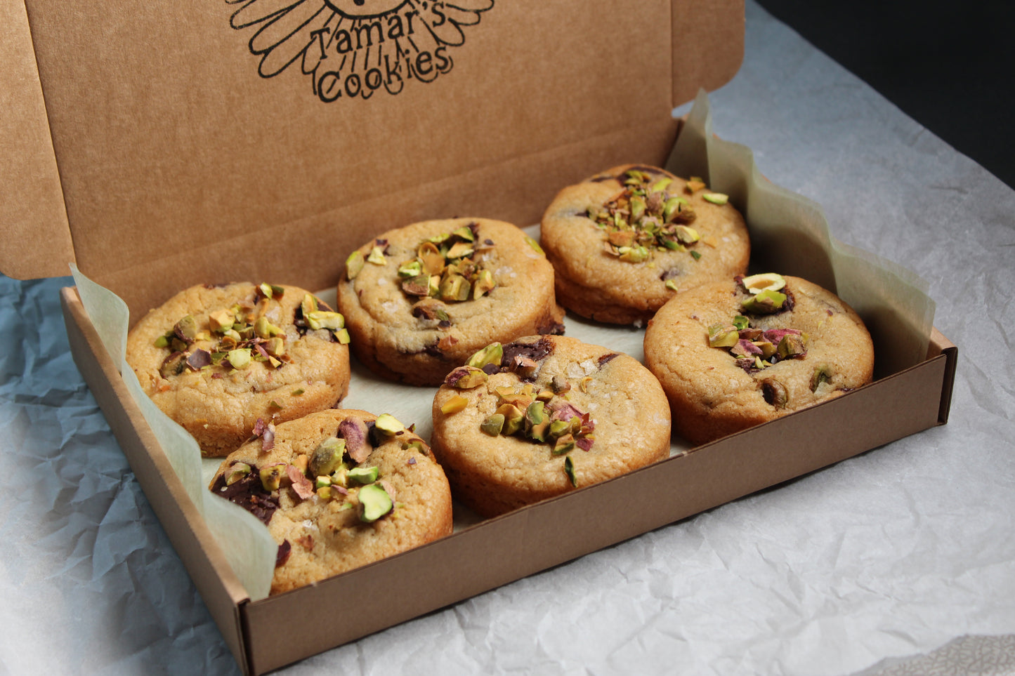 Koekjes met Pure Chocola en Pistache