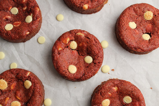 Red Velvet Koekjes met Witte Chocolade